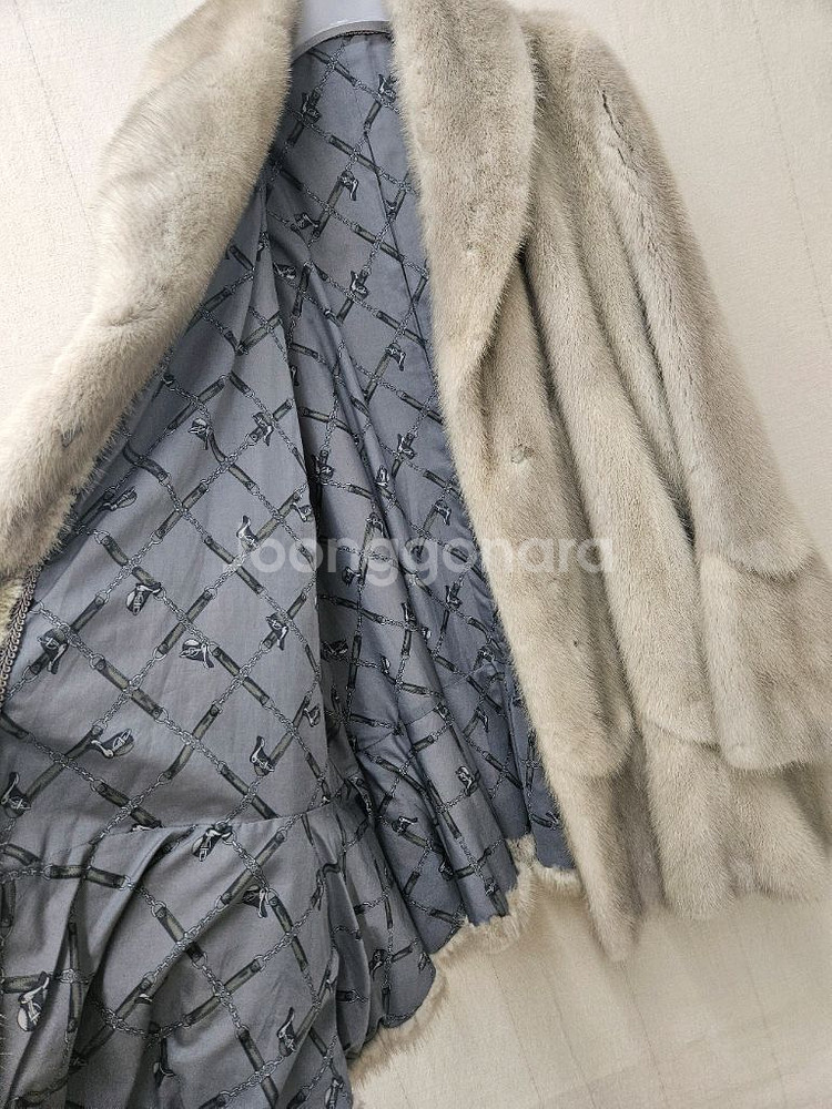 빅사이즈 풀스킨 통밍크코트 77후~99초--7