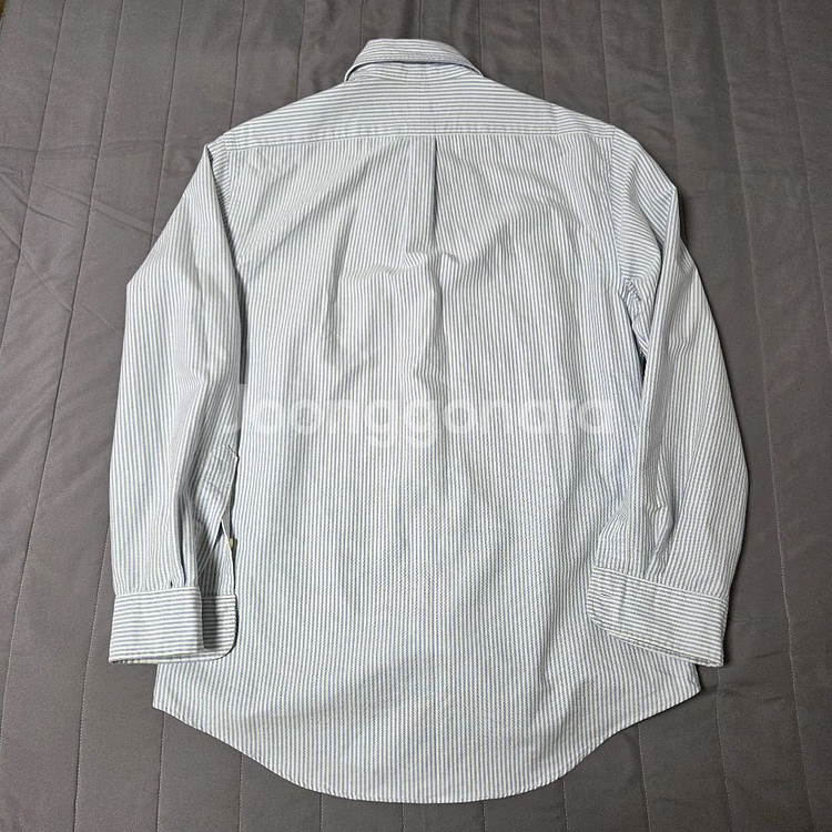 폴로 랄프로렌 슬림핏 옥스포드 셔츠 블루 스트라이프 M 100 Polo--5