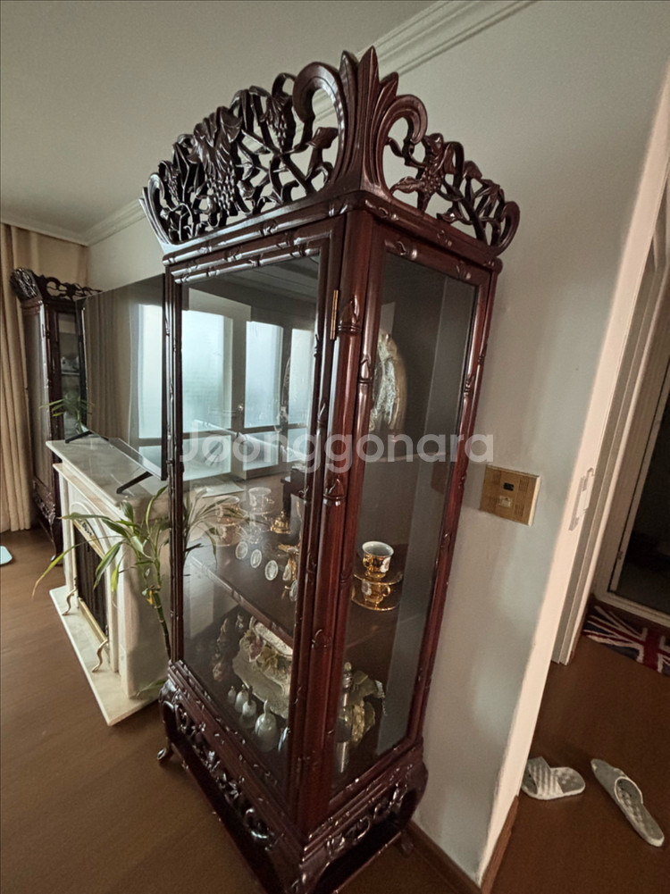 중국풍 유리 장식장( 포도장)--3