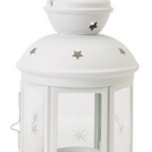 이케아 ROTERA 미니 양초 랜턴(화이트)