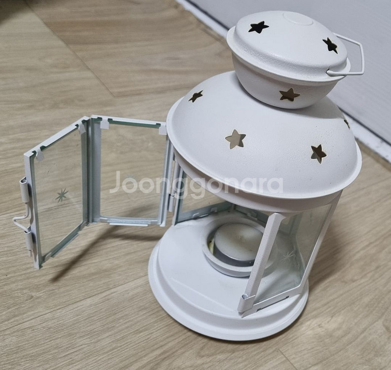 이케아 ROTERA 미니 양초 랜턴(화이트)--3