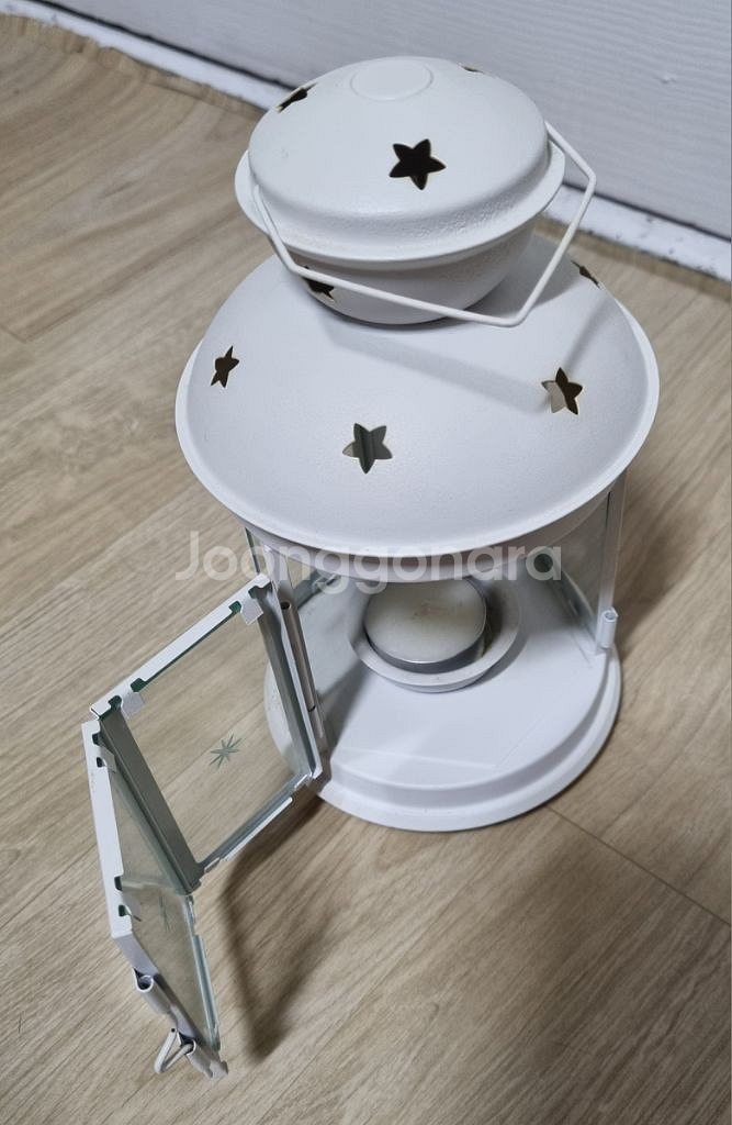 이케아 ROTERA 미니 양초 랜턴(화이트)--4