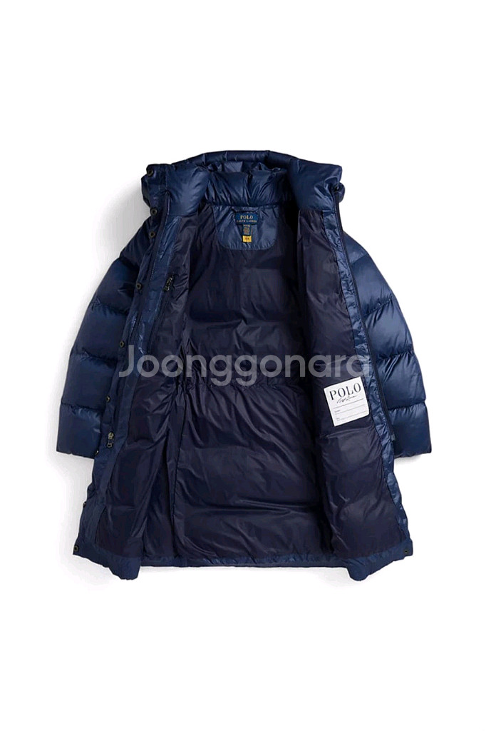 폴로랄프로렌 걸즈 후디드 다운 롱패딩--2