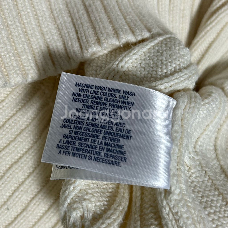 폴로 랄프로렌 꽈배기 니트 후드집업 아이보리 화이트 크림--6