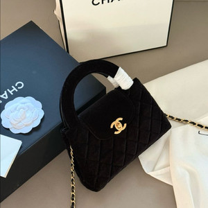 샤넬 24K 켈리 스웨이드백