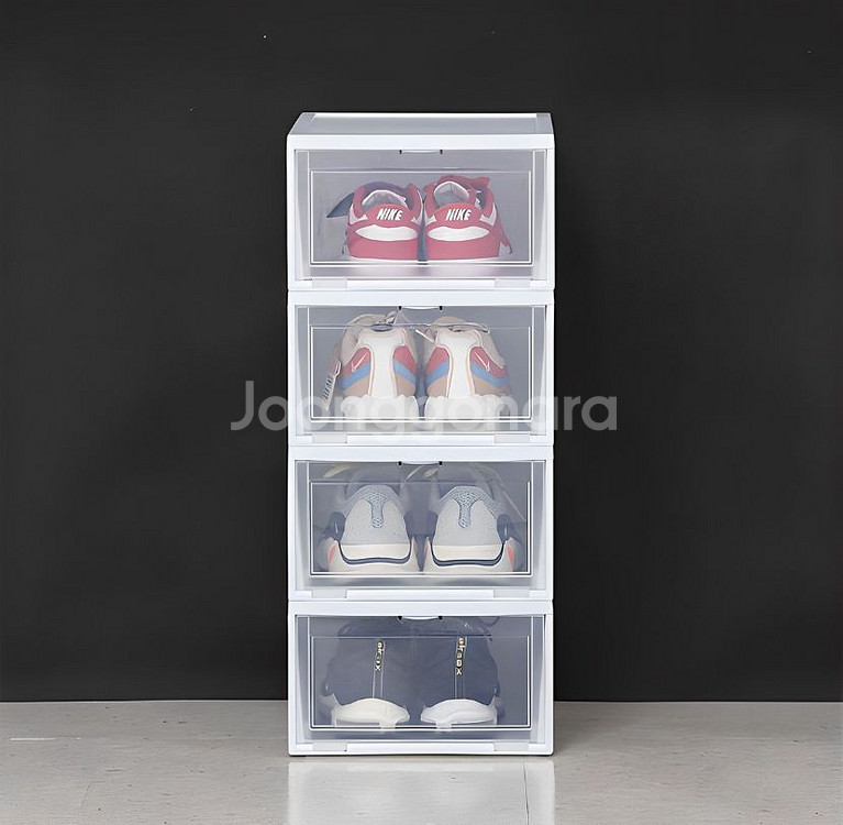 아이리스 신발정리함 대형 NSB-M340, 화이트, 4개--0