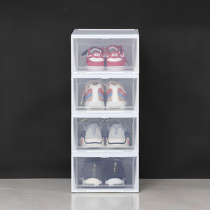 아이리스 신발정리함 대형 NSB-M340, 화이트, 4개