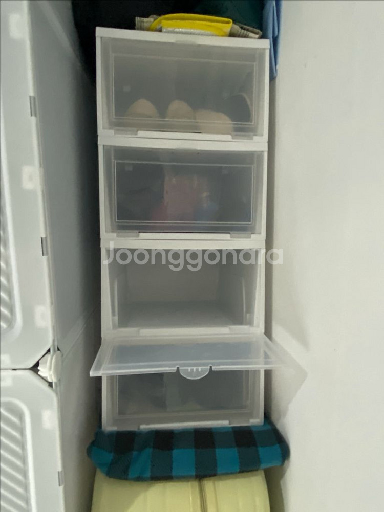 아이리스 신발정리함 대형 NSB-M340, 화이트, 4개--1