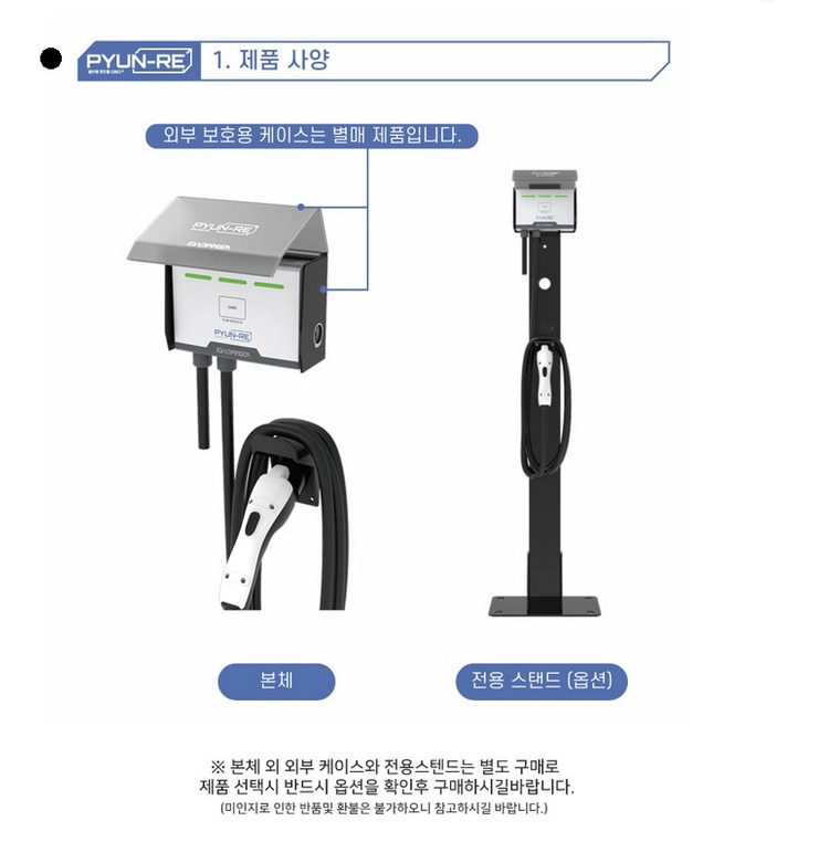7KW 전기차 충전기 판매 이미지