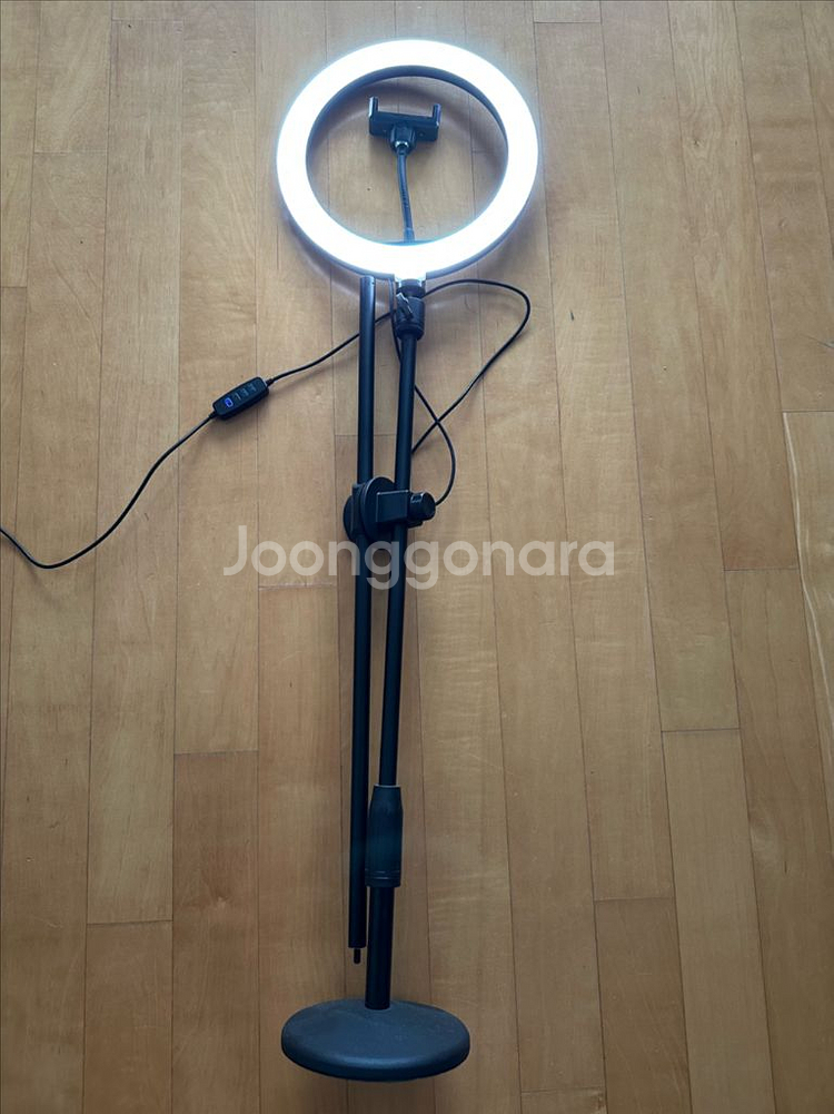 알파믹 10인치 링라이트 + 방송용 수직 촬영 거치대--2