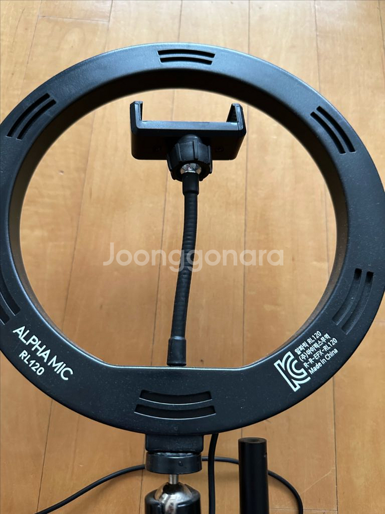 알파믹 10인치 링라이트 + 방송용 수직 촬영 거치대--3