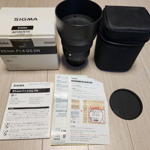 시그마 정품 art 85mm f1.4 dg dn 소니용 렌즈 팝니다
