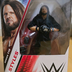 WWE 엘리트 116 AJ 스타일스 미개봉 피규어 판매