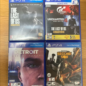 플스4 입문작 라오어, 언차티드4, 디트로이트, 그란투리스모, 세컨드선 일괄 판매합니다.
