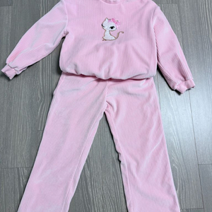 프렌치캣 기모 골지 벨로아 상하세트 145사이즈