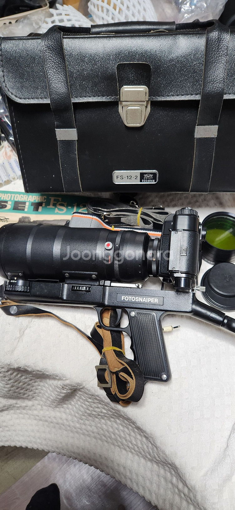 러시아 제니트 장총카메라,렌즈2개,카메라가방.--1