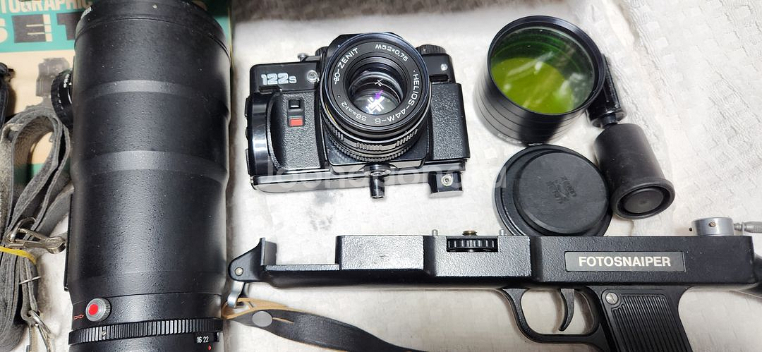 러시아 제니트 장총카메라,렌즈2개,카메라가방.--3