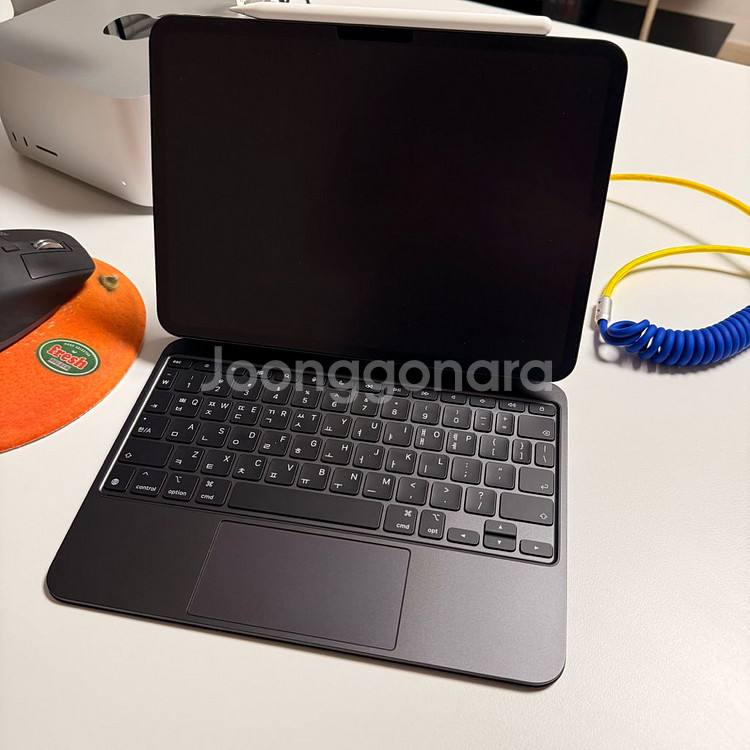 아이패드 프로 11 M4 1TB 나노텍스처 + 매직키보드 + 펜슬 프로 신품급 풀박--7