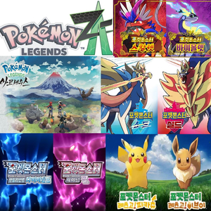 포켓몬스터 레전드ZA 스칼렛바이올렛 소드실드 브다샤펄 레전드아르세우스 주문 제작