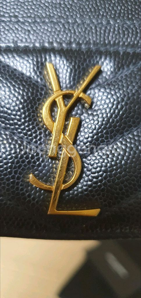 입생로랑 생로랑 카드지갑 금장 정품A급(감정O)구찌프라다루이비통디올고야드샤넬셀린느보테가--3