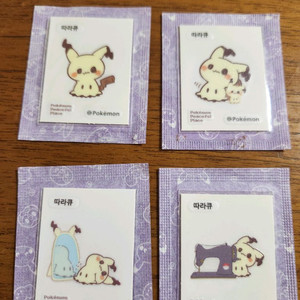 포켓몬 피스 따라큐 4종 띠부씰