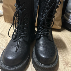 (정품)미소페 가죽 워커 부츠 235