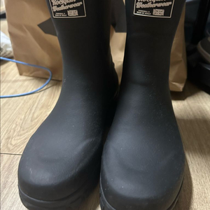 락피쉬 웨더웨어 블랙 레인부츠 UK4.5