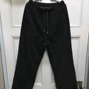 블랙 코듀로이 와이드 팬츠