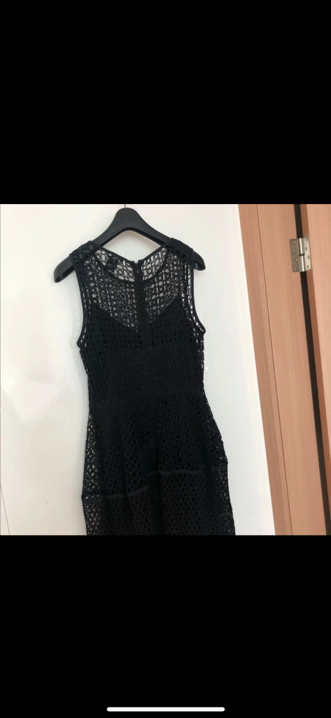클럽모나코 펀칭 드레스 블랙 원피스 웨딩촬영 아뜰리에 민소매 나시 이미지
