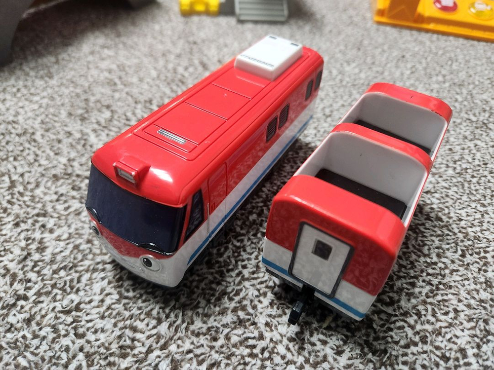 띠띠뽀 말하는 관제놀이 세트 + 디젤기차 + 지니기차--3