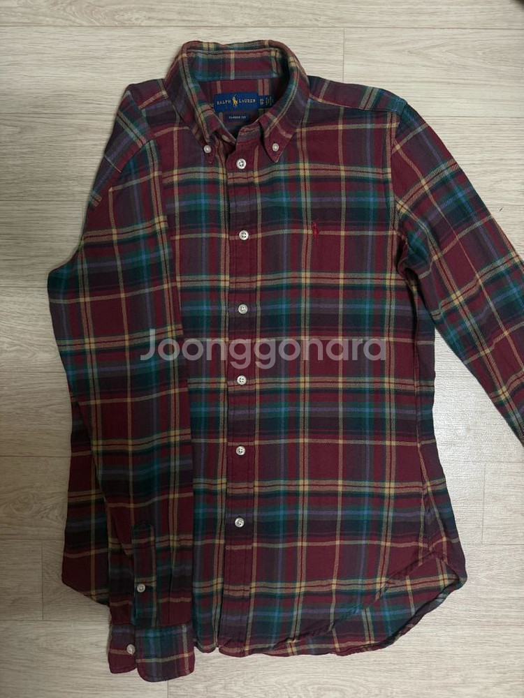 폴로 랄프로렌 여성 체크셔츠 클래식핏 XS--0