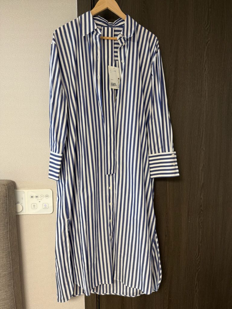 (택포) COS 코스 벨티드 미디 셔츠 원피스 38--4