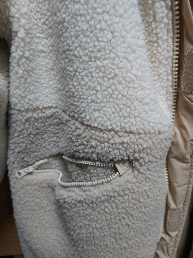 뉴발란스 뽀글이 후드 코트 150 롱기장 리버서블 퀼팅자켓--3