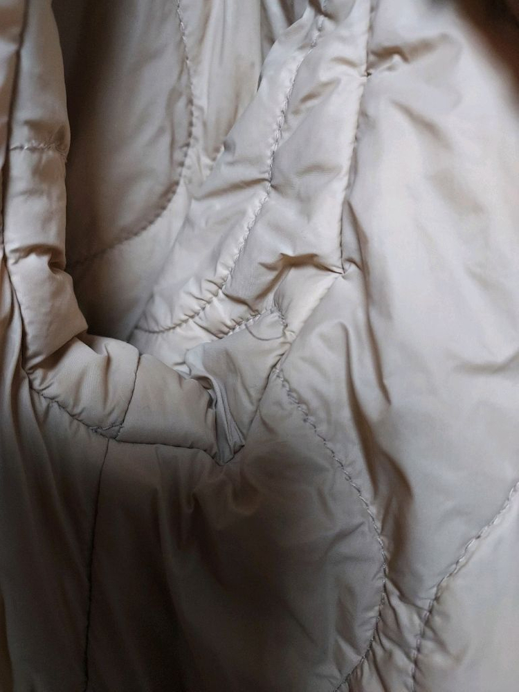 뉴발란스 뽀글이 후드 코트 150 롱기장 리버서블 퀼팅자켓--5