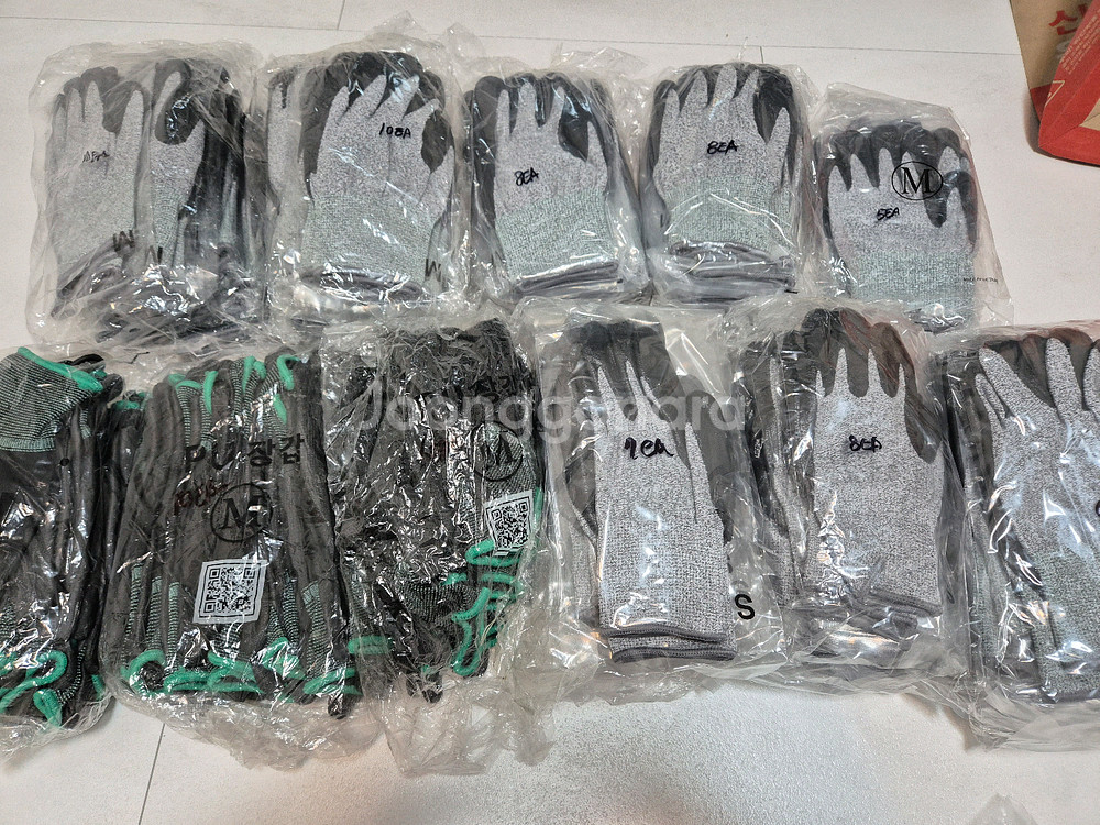 택배포함 일괄 90개 NBR 절단 베임 방지 장갑 코팅 장갑 작업 장갑 전문가용 장갑 그립장갑--0