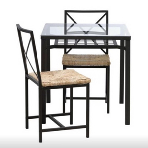 이케아 철제 식탁 & 의자 세트 2인용