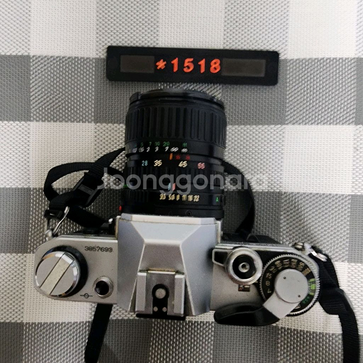 캐논 AE-1 필름카메라 실버바디 28-55mm 줌렌즈--2