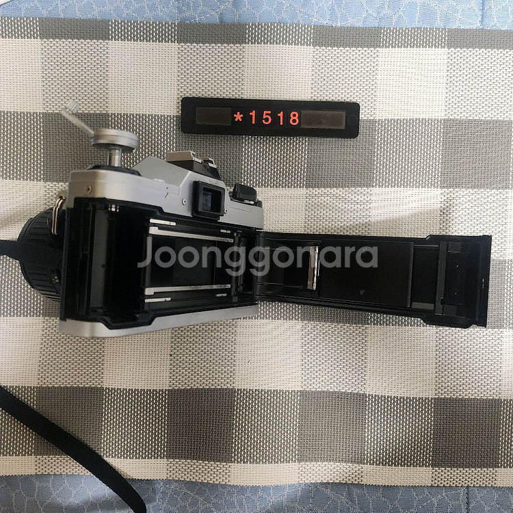 캐논 AE-1 필름카메라 실버바디 28-55mm 줌렌즈--5