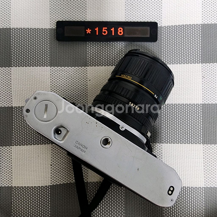 캐논 AE-1 필름카메라 실버바디 28-55mm 줌렌즈--4