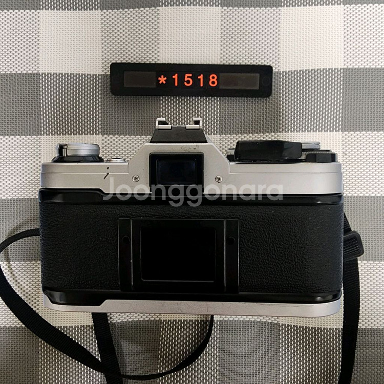캐논 AE-1 필름카메라 실버바디 28-55mm 줌렌즈--3