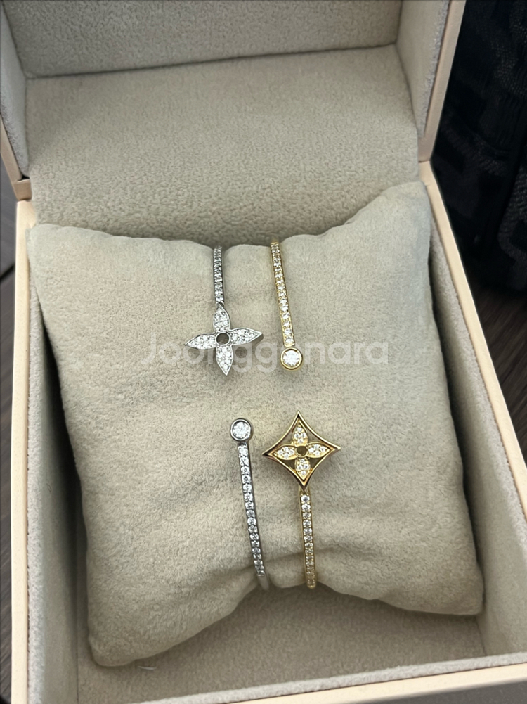 18k 루이비통 블라썸 트위스트 팔찌--1