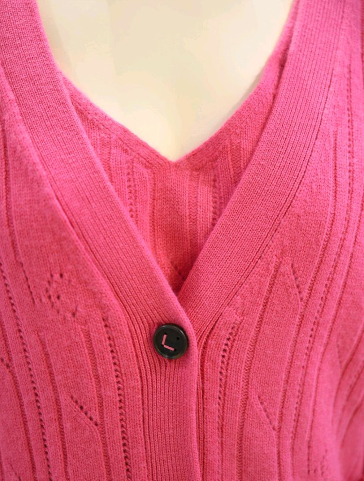 (새상품) 럭키슈에뜨 니트 가디건--2