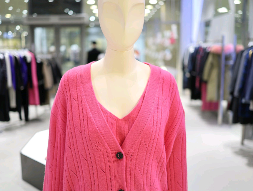 (새상품) 럭키슈에뜨 니트 가디건--6