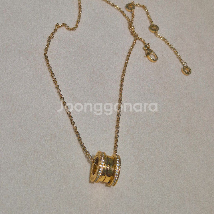 불가리 비제로원 목걸이 골드--0