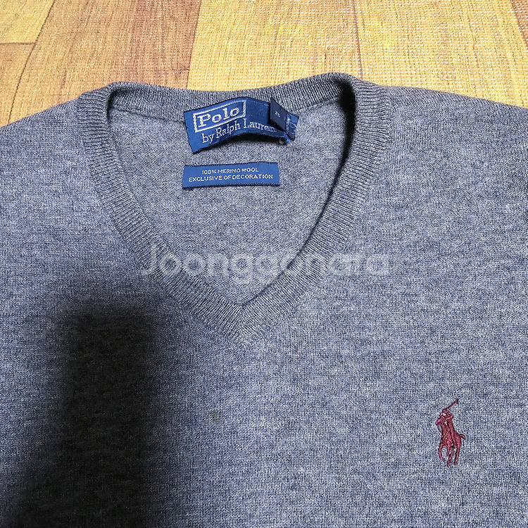 폴로랄프로렌 울브이넥니트티 95사이즈--1