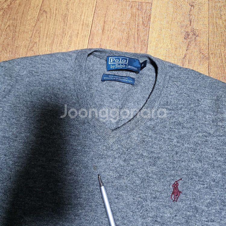 폴로랄프로렌 울브이넥니트티 95사이즈--2