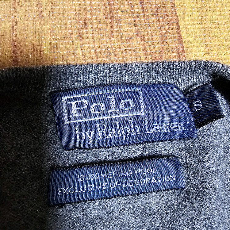 폴로랄프로렌 울브이넥니트티 95사이즈--3