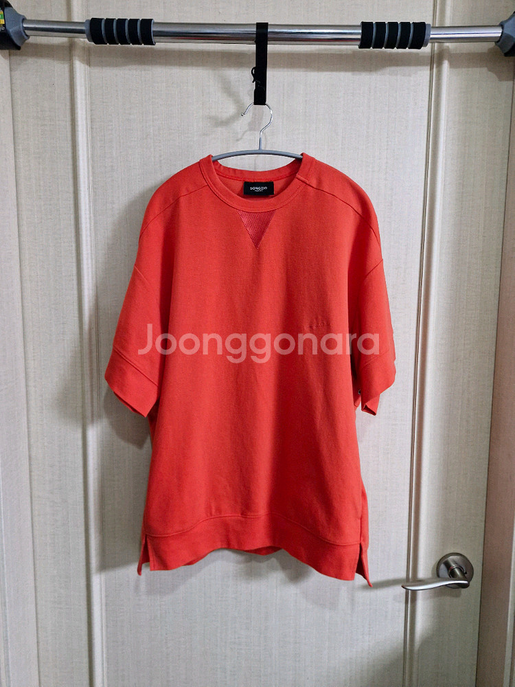 송지오옴므 가든 페인팅 티셔츠 다홍 48--1