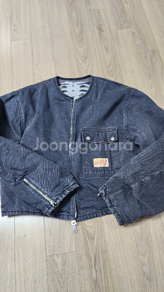 캐피탈 블랙데님 BONE 라이닝 리버시블 모토크로스--1