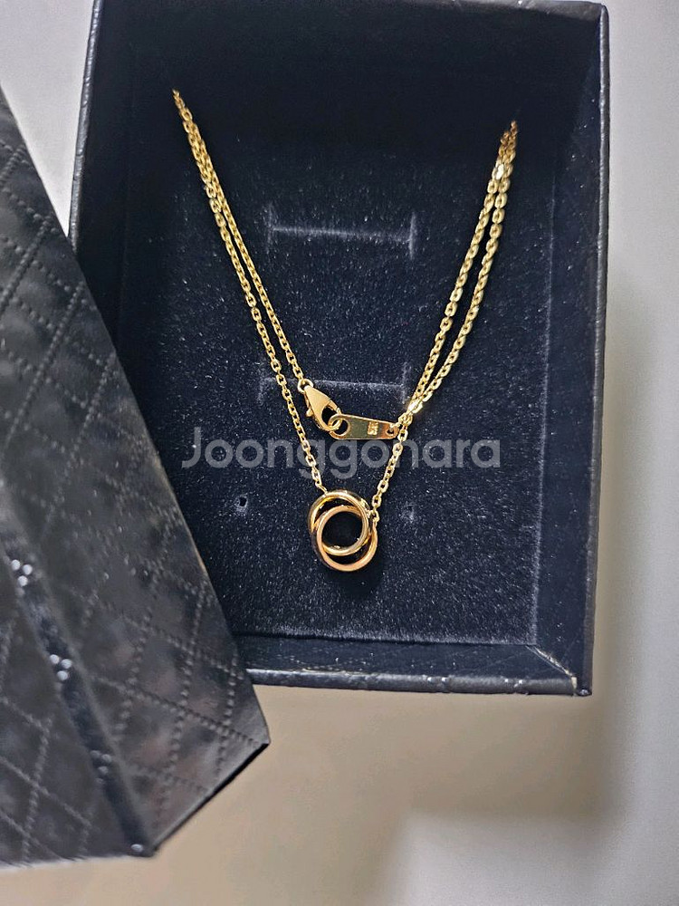 18k 골드 목걸이--0